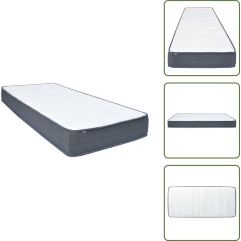 Soporte para dormir - vidaXL Colchón de cama box spring firmeza media 200x100x20 cm - Colchón para personas con peso