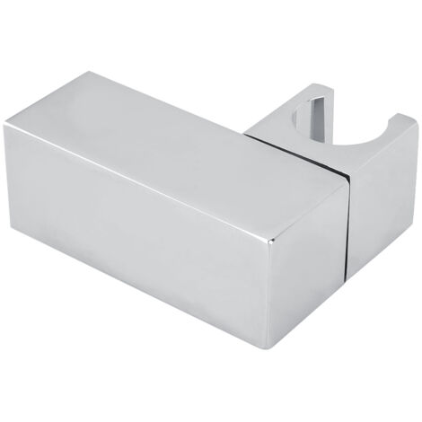 Soporte para ducha de mano, soporte cuadrado de cobre para cabezal de ducha con articulación giratoria de 360°, montaje con tacos, accesorio de baño