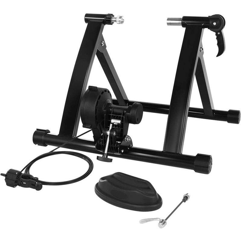 

Soporte para Entrenador de Bicicleta, Entrenador de Resistencia de Bicicleta Magnética, con Rueda de Reducción de Ruido, Ciclismo de Interior, Manija