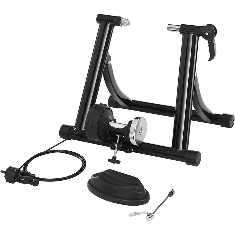 

Soporte para Entrenador de Bicicleta, Entrenador de Resistencia de Bicicleta Magnética, con Rueda de Reducción de Ruido, Plegable para un Fácil