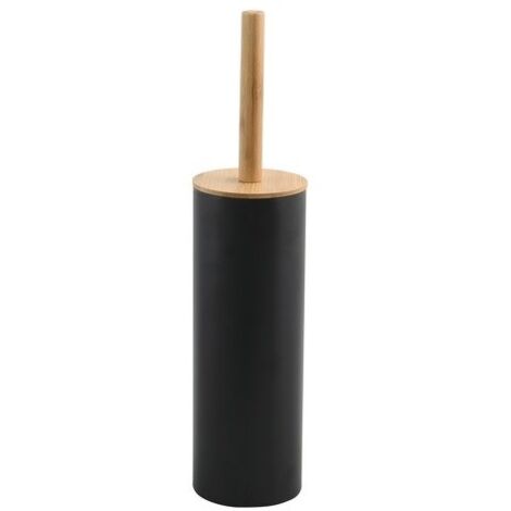Soporte para escobilla de inodoro independiente SPIRELLA Adonis de bambú negro Sans marque