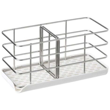 Soporte para esponja de acero inoxidable 304, organizador multifuncional para fregadero de cocina, bandeja de drenaje, jabonera, tabla ajustable para colgar.
