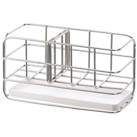 Soporte para esponja de acero inoxidable 304, organizador multifuncional para fregadero de cocina, bandeja escurridora, jabonera, tabla colgante ajustable