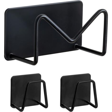 Soporte para esponja de fregadero de cocina de 3 piezas, soporte para esponja universal de acero inoxidable duradero e impermeable, accesorio de cocina para almacenamiento y drenaje