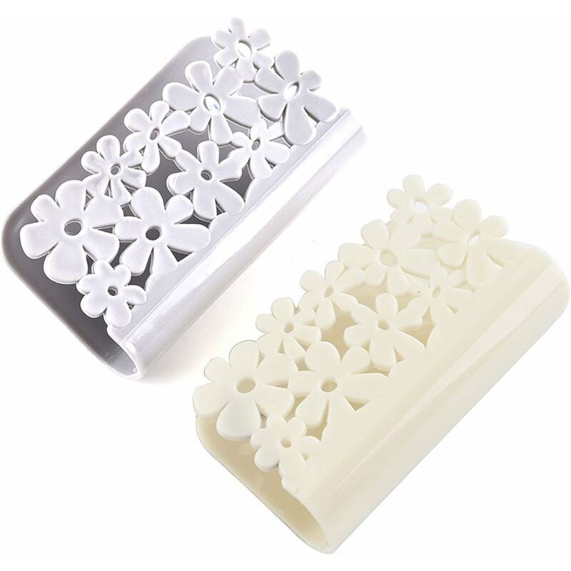

Abcrital - Soporte para esponja para fregadero de cocina de 5 piezas, 11,5 x 4,2 x 6,5 cm, soporte para esponja con ventosa, escurridores de