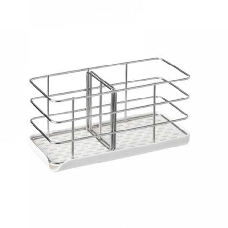 Soporte para esponjas de acero inoxidable 304, organizador multifuncional para fregadero de cocina, escurridor de platos, jabonera, tabla para colgar ajustable.