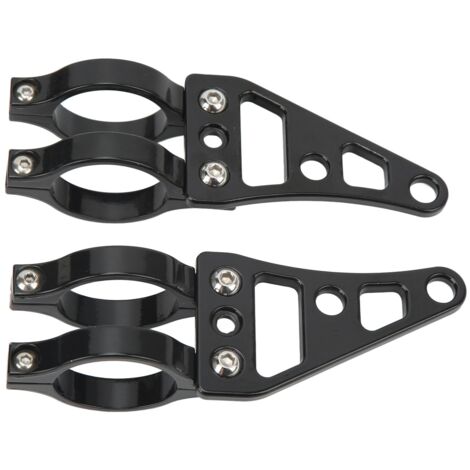Soporte para faro de motocicleta - Montaje de 41 mm - Abrazadera doble de aluminio para Suzuki