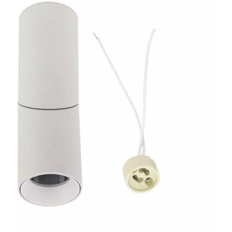 Soporte para foco LED V-TAC Montaje en techo GU10 Cuerpo blanco
