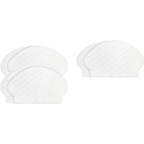 Soporte para fregona para aspiradoras robot, compatible con Deebot N5, N8, T5, DX55 y DJ65 – 25 piezas blancas, fácil montaje y limpieza eficiente