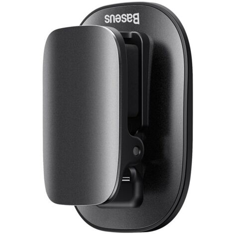 Soporte para gafas con clip para coche, autoadhesivo, color negro