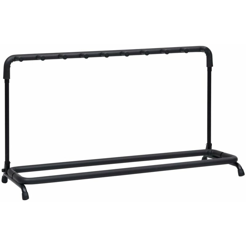 

Soporte para guitarra 9 secciones de acero negro