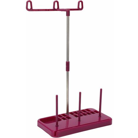 Soporte para hilo para máquina de coser, soporte para hilo ligero, 3 carretes, soporte para hilo de coser, carretes de plástico para máquina de coser para bordado doméstico, costura, acolchado, acceso