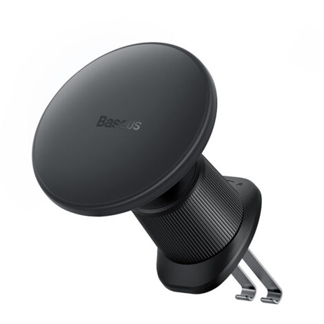 Soporte para iPhone para coche con cargador inductivo de 15 W para rejilla de ventilación - negro