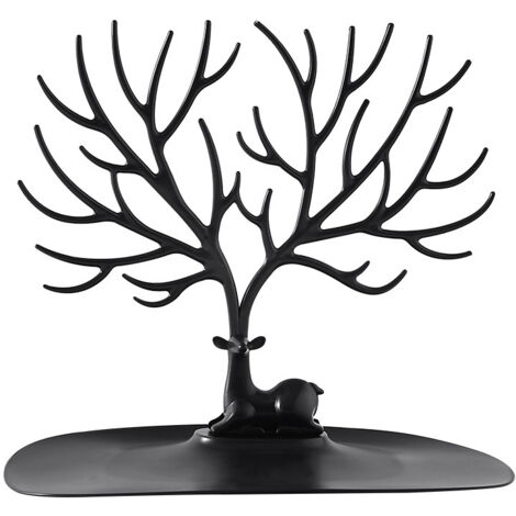 Soporte para joyas, árbol de joyas con astas de ciervo, para collares, pulseras, anillos y pendientes.
