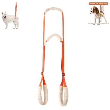 Soporte para las patas traseras del perro - con asa y correa para el hombro para levantar las patas traseras del perro - Naranja - Soporte para las patas traseras del perro - un soporte para las patas