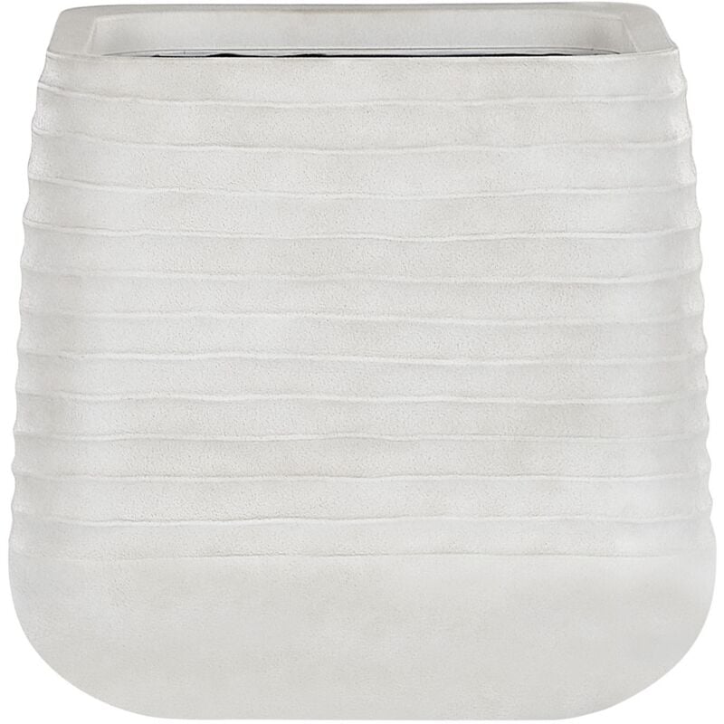 

Beliani - Maceta color blancuzco 50 x 50 x 49 cm PARIKIA
