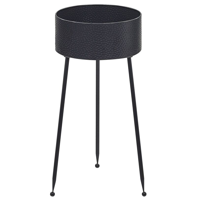 

Beliani - Soporte para maceta negro 29 x 26 x 50 cm LEIKA