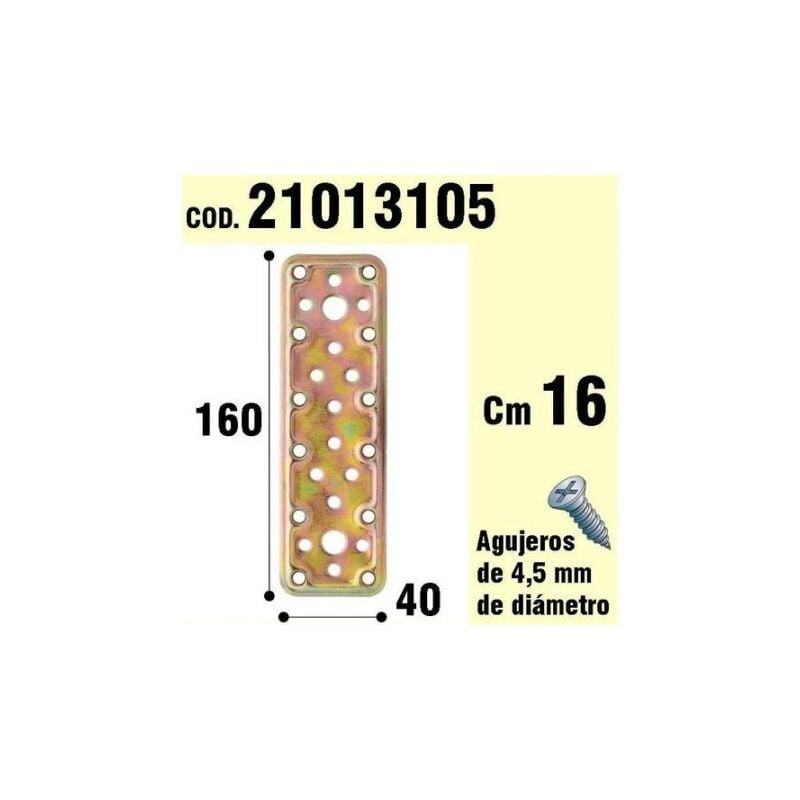 

Wolfpack - Soporte parra madera placa bicromatada 40x160 mm.