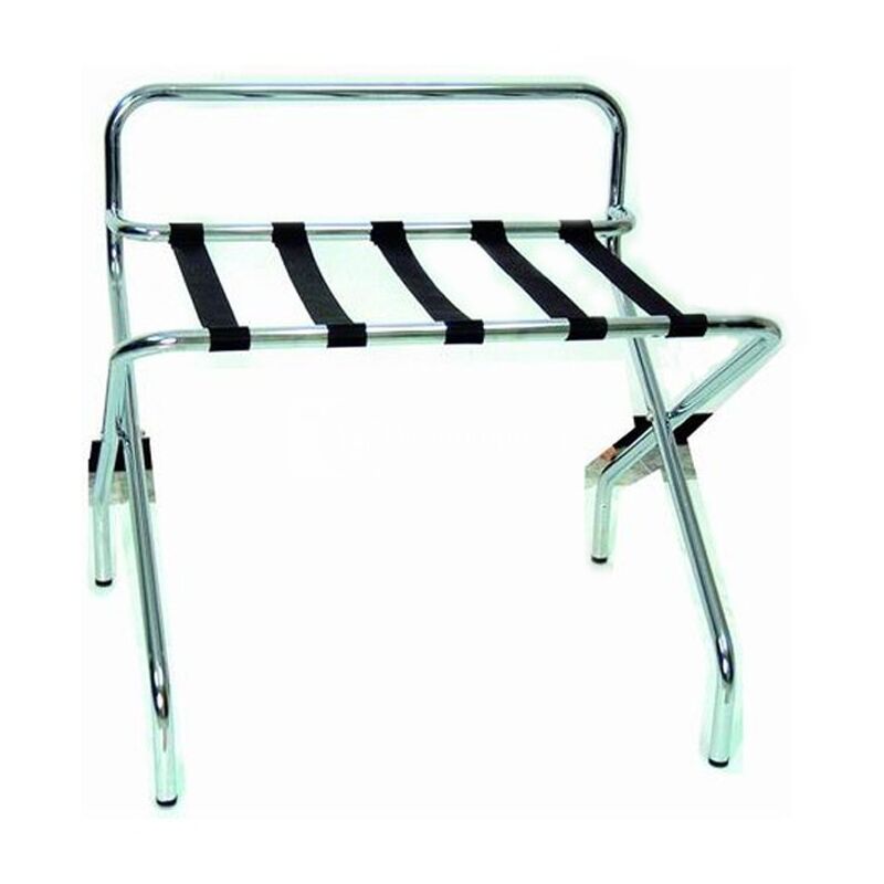 

Hiperlimpieza - Soporte para maletas cromado plegable
