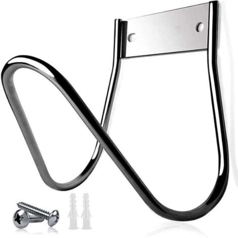 Soporte para manguera de jardín, soporte resistente para manguera de jardín, soporte para manguera de agua de pared, soporte para manguera de extensión, gancho pequeño de acero inoxidable para manguer