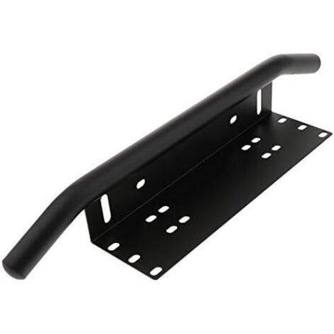 Soporte para matrícula de coche de 23 pulgadas, barra de luz LED de aluminio negro, soporte de montaje para luces de trabajo, soporte para matrícula para todoterrenos SUV 4x4