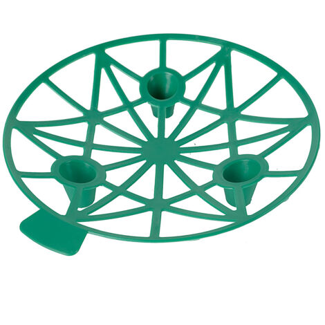 Soporte para melón – 1 pieza – Soporte de PP – Diámetro 19,5 cm, Altura 3,5 cm – Verde-Azul