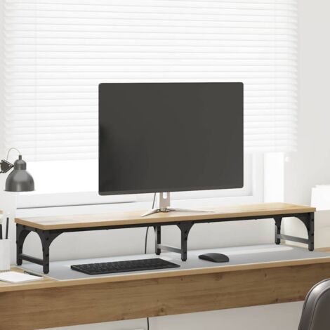 Soporte para Monitor Roble artesanal 105 x 23 x 15,5 cm
