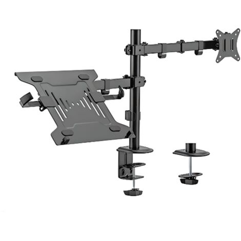 Soporte para monitor y portátil, estándar VESA, brazo para monitor, soporte para portátil, HDWR SolidHand-AL01M01