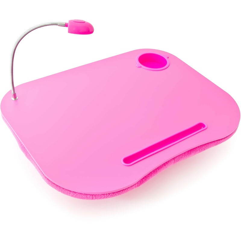 

Soporte para ordenador portátil Mesa para portátil Con portavasos Regazo Color Rosa