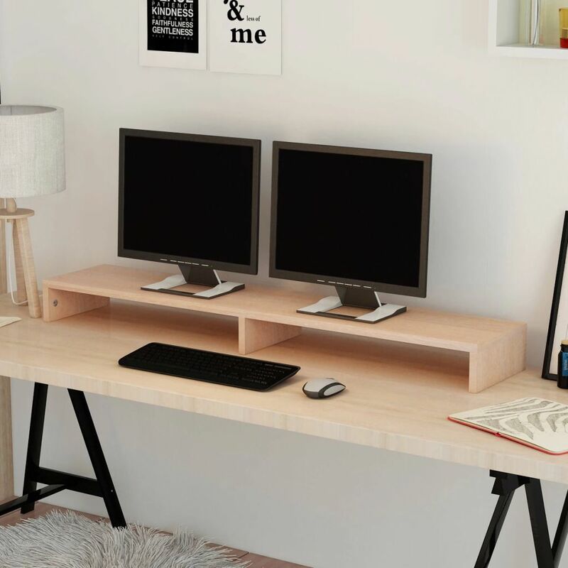 

Soporte para pantalla de aglomerado 118x23,5x9 cm beige