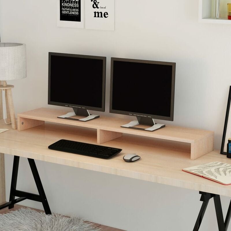 

Soporte para pantalla de aglomerado 118x23,5x9 cm beige - Beige