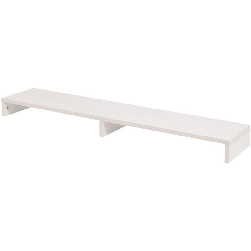 

Soporte para pantalla de aglomerado 118x23,5x9 cm blanco - Blanco