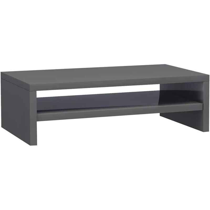 

Soporte para Pantalla de Aglomerado 42x24x13cm Gris Brillante - Gris - Vidaxl