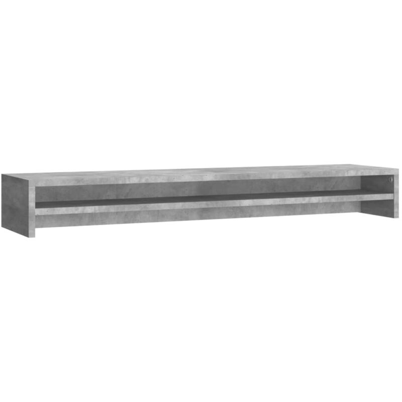 

Soporte para pantalla de aglomerado gris hormigón 100x24x13 cm - Gris - Vidaxl