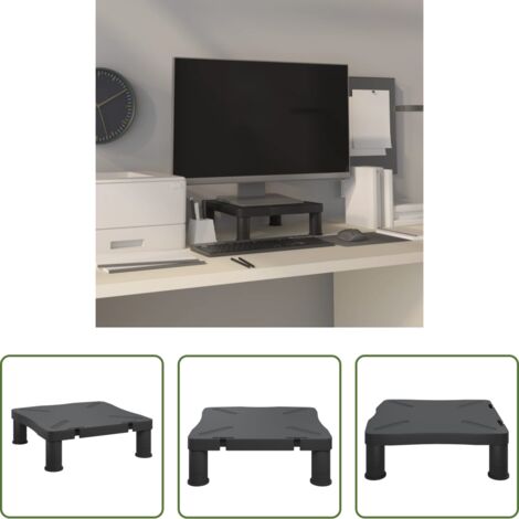 Soporte para pantalla -  Soporte para monitor negro 33,5x34x10,5 cm