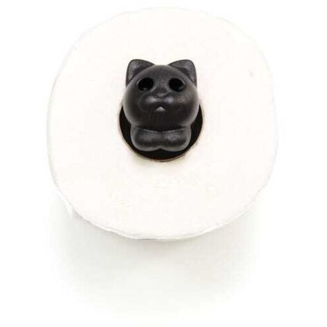 Soporte para papel higiénico con forma de gato