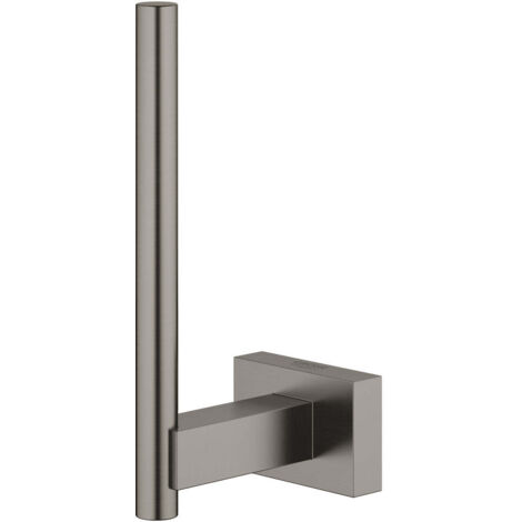 Soporte para papel higiénico de repuesto de grafito duro cepillado GROHE ESSENTIALS CUBE