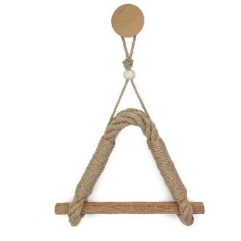 soporte para papel higiénico vintage de cuerda de cáñamo de 35 x 24,5 cm para baño