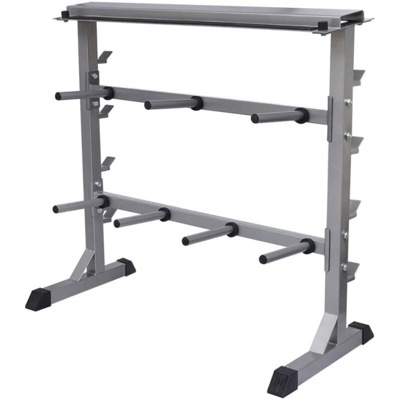 

Soporte para pesas y mancuernas - Gris - Vidaxl
