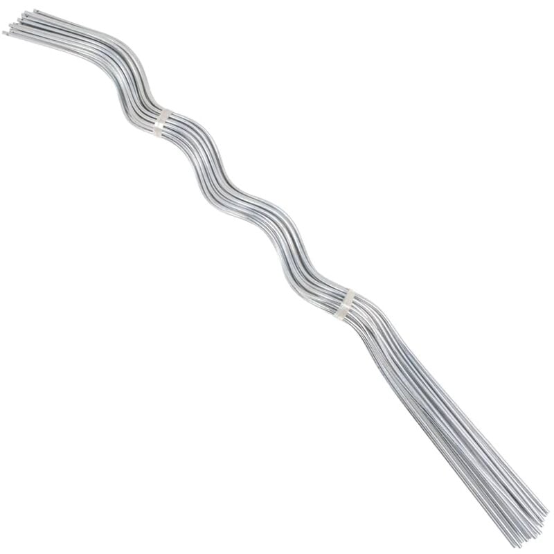 

Soporte para planta espiral 20 unidades 110cm acero galvanizado - Plateado