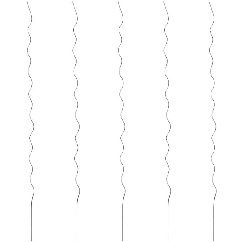 

Soporte para planta espiral 5 unidades 110 cm acero galvanizado - Plateado