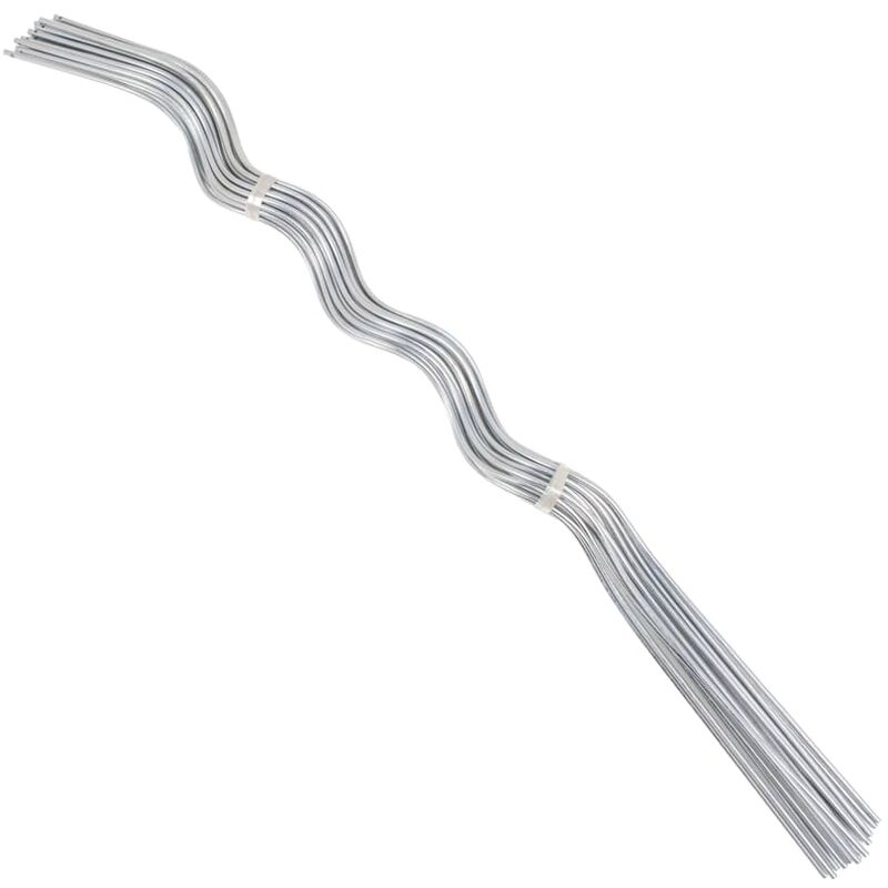 

Soporte para planta espiral 50 unidades 110cm acero galvanizado - Plateado