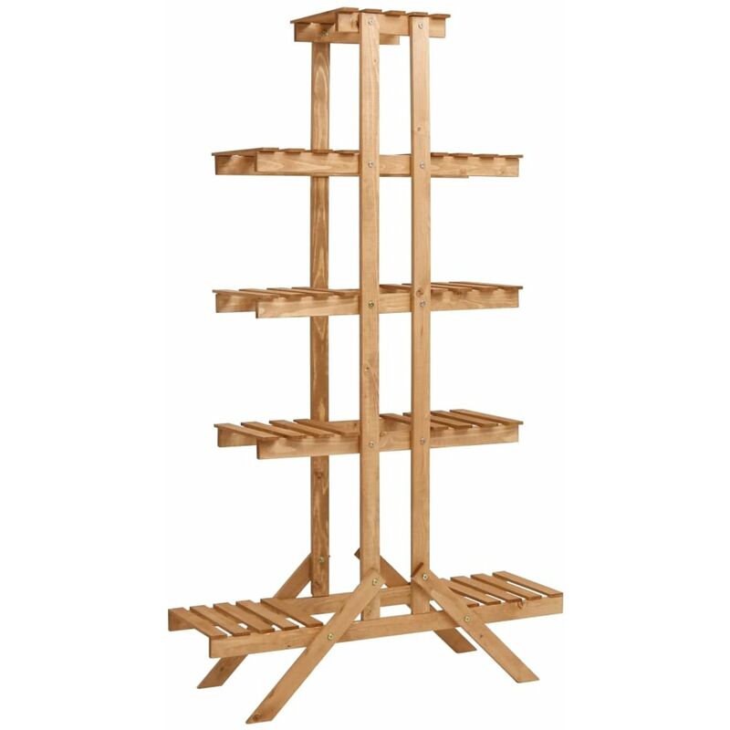 

Soporte para plantas de madera de abeto 83x25x142 cm
