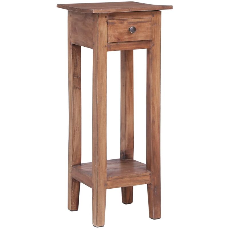 

vidaXL Soporte para plantas de madera maciza reciclada 30x30x75 cm - Marrón