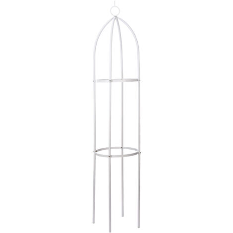 Soporte para plantas Estructura de hierro para jardín Blanco 48,5 x 30,5 cm ManoMano Bricolaje