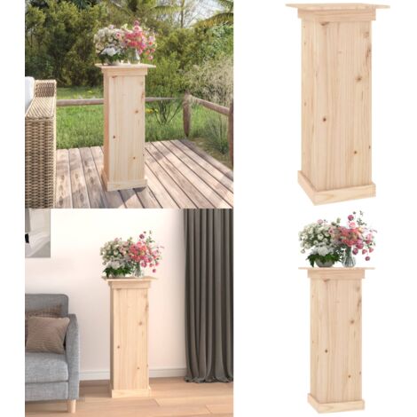 Soporte para plantas madera maciza de pino 40x40x90 cm - Soporte de madera - Soporte para plantas