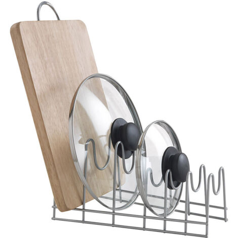 SOPORTE PARA PLATOS,TAPADERAS Y TABLAS DE CORTE 'LIDO' 29x50x17cm METALTEX