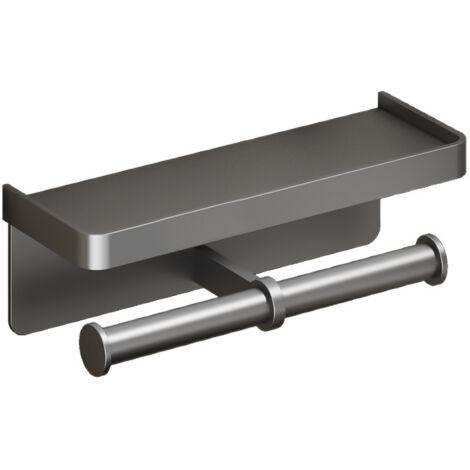 Soporte para rollo de papel higiénico, soporte para papel higiénico, accesorios de baño, gris