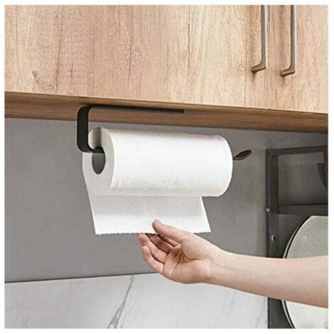 Soporte para rollo de papel, Soporte para rollo de cocina, Soporte para rollo de cocina bajo armario, Soporte para rollo de papel, Soporte para rollo de papel, Soporte para rollo de papel sin taladrar