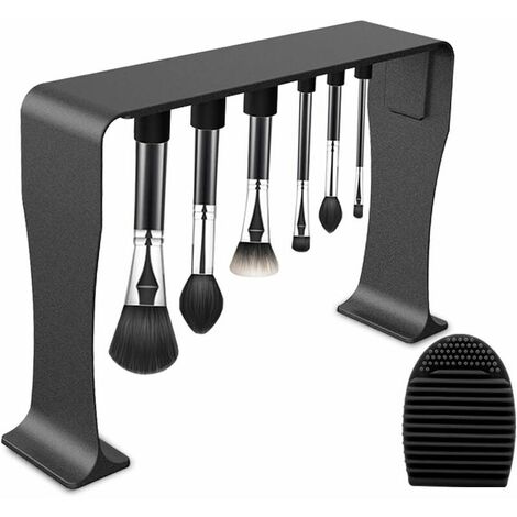 Soporte para secador de brochas de maquillaje, estantes de almacenamiento colgantes con tapa magnética